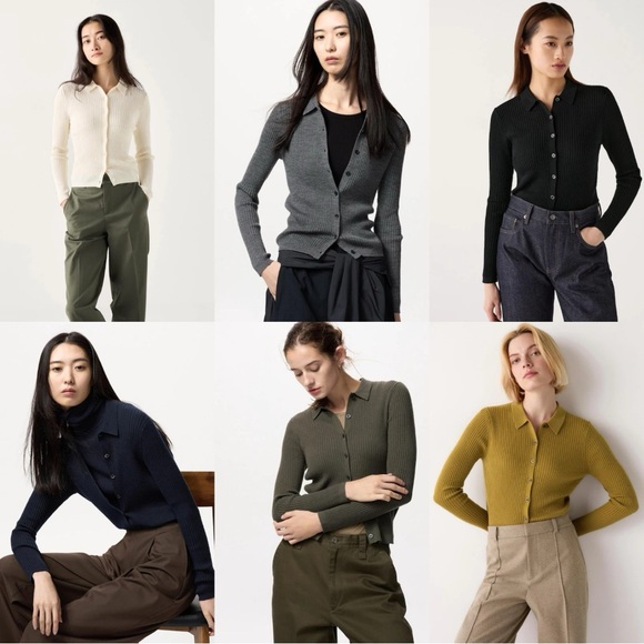 Uniqlo Merino Wool Ribbed Cardigan - Picture 3 of 3